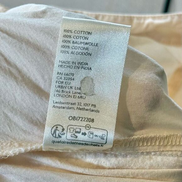 Free People Cassia Pleated Wide Leg Contemporary Cream Trousers Pants Women’s 8 - Picture 8 of 14